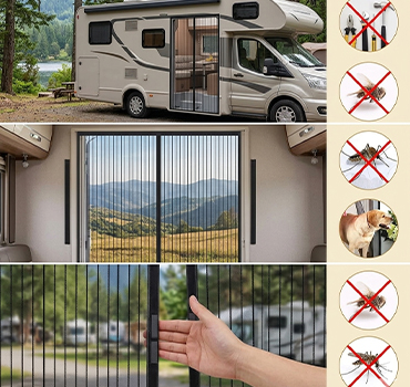 Cortina Mosquitera Magnética para Puertas